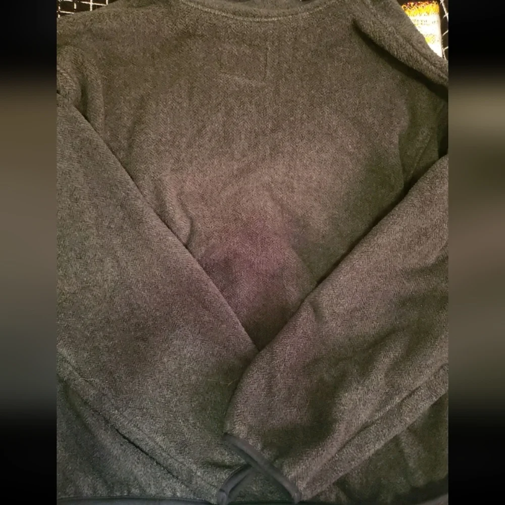 Vintage Woolrich Snap Mock Neck Charcoal Men's XL Fleece Pullover Polartec USA - Picture 11 of 14